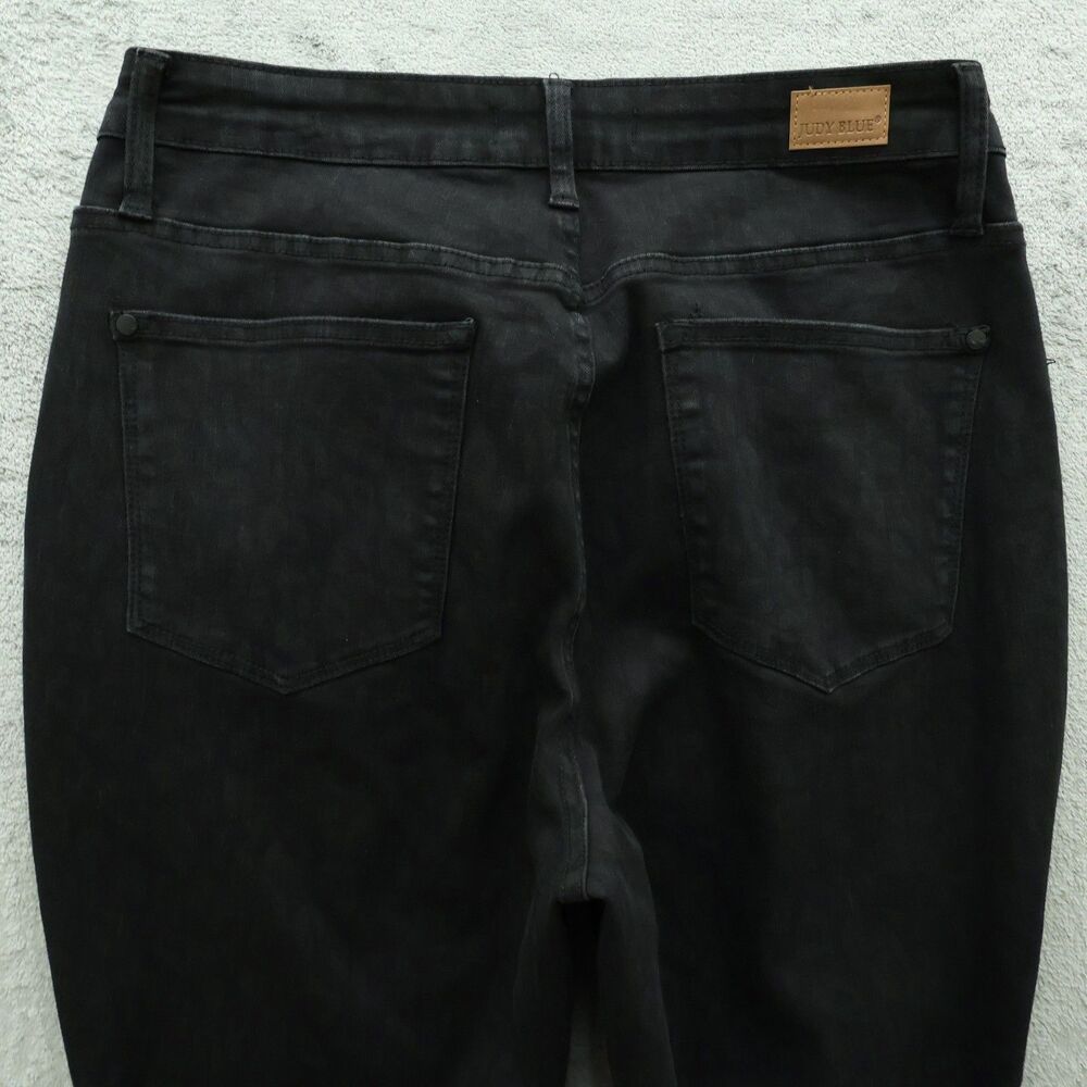 Judy Blue Jeans Women's Size 16W Black High-Rise Skinny Fit Denim 28" Inseam - Picture 14 of 16